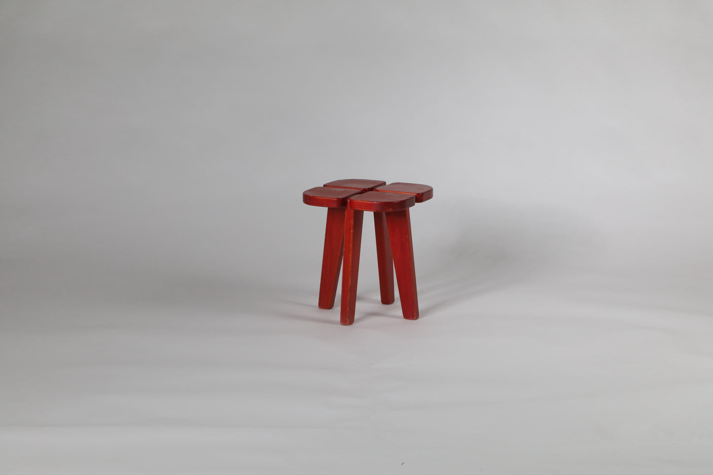 Rauni Peippo Keravan Carpentry factory Apila Stool Red