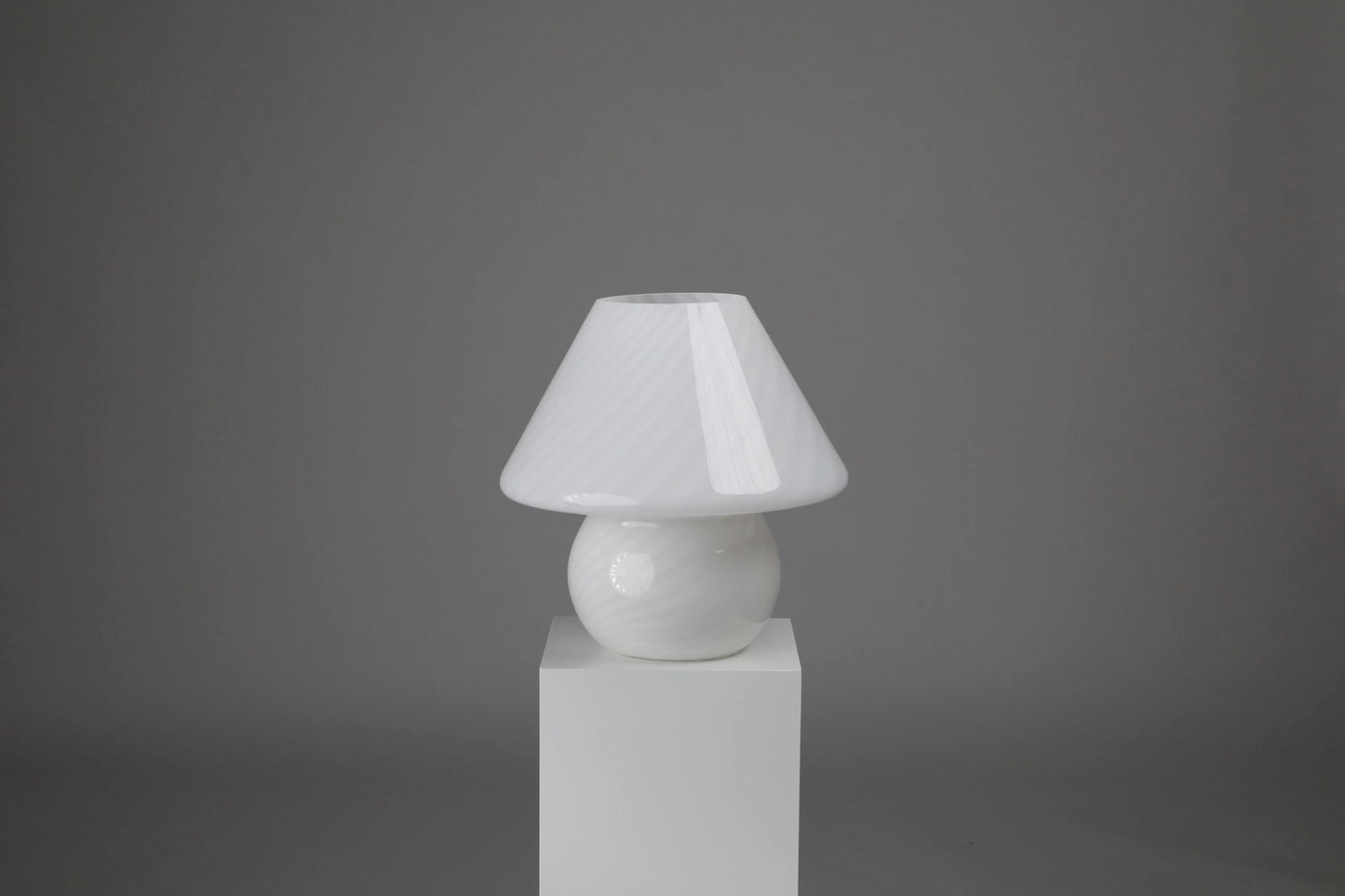 Vintage Murano Swirl Mushroom lamp