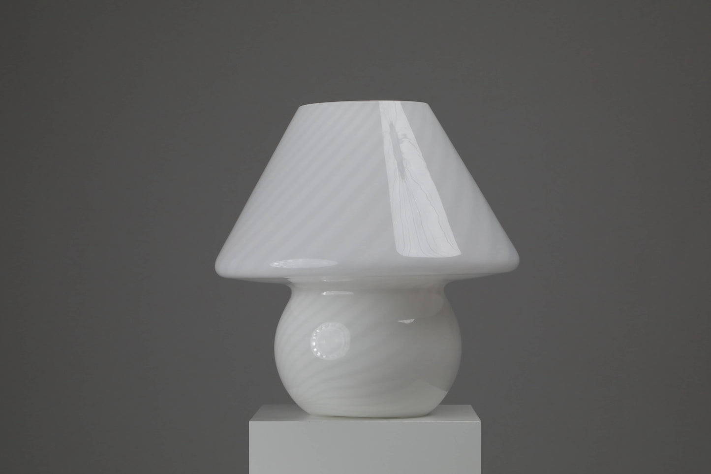 Vintage Murano Swirl Mushroom lamp